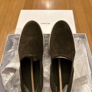 Vince Women's Dark Brown Suede Platform Shoes